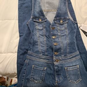 Guess Denim Jean Jumpsuit Xsmall